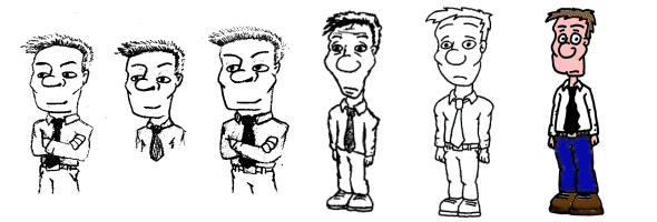 As you can see, Tim started out far from the nervous office junior that he eventually became.