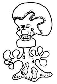 Edgar as some kind of microscopic organism.