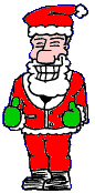 Edgar as Father Christmas. Can't imagine anything more horrible, really..
